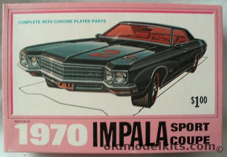 Palmer 1/24 Chevrolet 1970 Impala - Sport Coupe (2 Door Hardtop), 7023 plastic model kit